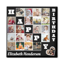 Gelukkige Verjaardag Custom 21 Photo Collage Gift
