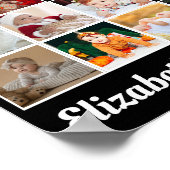 Gelukkige Verjaardag Custom 21 Photo Collage Gift Poster (Hoek)
