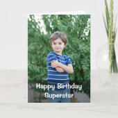 Gelukkige Verjaardag Custom Foto Jongen Verjaardag Kaart (Voorkant)