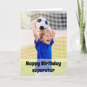 Gelukkige Verjaardag Custom Foto Jongens Verjaarda Kaart (Voorkant)