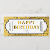 Gelukkige Verjaardag Custom Gift Certificate Vouch (Achterkant)