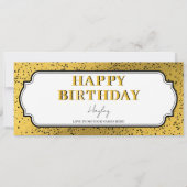 Gelukkige Verjaardag Custom Gift Certificate Vouch (Voorkant)