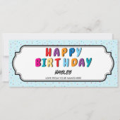 Gelukkige Verjaardag Custom Gift Certificate Vouch (Voorkant)