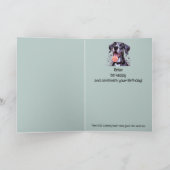 Gelukkige Verjaardag Custom Naam Grappige Grote De Kaart (Binnen)