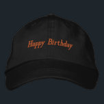 Gelukkige Verjaardag Custom Tekst naam Zwart Kleur Geborduurde Pet<br><div class="desc">Introductie van onze Happy Birthday Text Petten Het is erg cool en knap,  charme kijken Zeer handig voor zon uit gezicht,  Tours,  winkelen We kunnen het draag</div>
