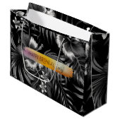 Gelukkige Verjaardag Custom Text Trendy Gepersonal Groot Cadeauzakje (Voorkant Gekanteld)