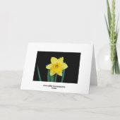 Gelukkige Verjaardag Daffodil in Oliën Kaart (Achterkant)