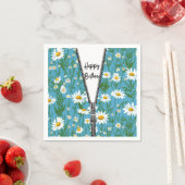 Gelukkige Verjaardag Daisies met Rits Servet (Insitu)