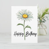 Gelukkige verjaardag Daisy Feestdagenkaart (Staand voorkant)