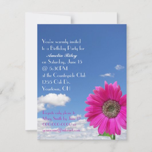 Gelukkige verjaardag Daisy Kaart (Voorkant)