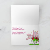 Gelukkige verjaardag Daisy Kaart (Binnen)