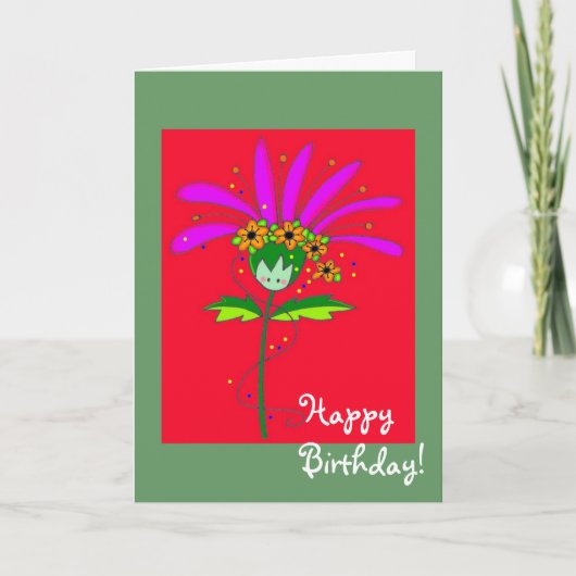 Gelukkige verjaardag Daisy Kaart (Voorkant)