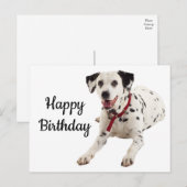 Gelukkige Verjaardag Dalmatische Puppy Hondenliefh Briefkaart (Voorkant / Achterkant)