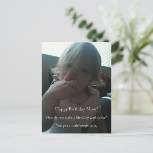 Gelukkige Verjaardag Danser Mama Briefkaart (Staand voorkant)