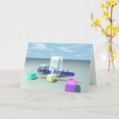 Gelukkige Verjaardag (de Dozen van de Hemel) Kaart (Gele Bloem)