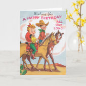 Gelukkige verjaardag de hele dag kaart (Gele Bloem)