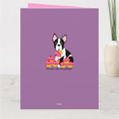 Gelukkige Verjaardag! De Kaart van Boston Terrier (Achterkant)