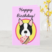 Gelukkige Verjaardag! De Kaart van de Verjaardag (Gele Bloem)