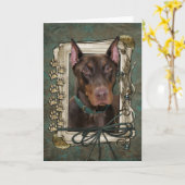 Gelukkige Verjaardag - de Poten van de Steen - Kaart (Gele Bloem)