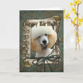 Gelukkige Verjaardag - de Poten van de Steen - Kaart (Gele Bloem)