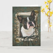 Gelukkige Verjaardag - de Poten van de Steen - Kaart (Gele Bloem)