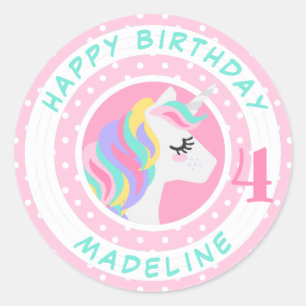 Gelukkige Verjaardag   de Stippen van de Ronde Sticker