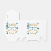 Gelukkige verjaardag December verjaardag verjaarda Bedankdoosjes (Uitgevouwen)
