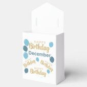 Gelukkige verjaardag December verjaardag verjaarda Bedankdoosjes (Geopend)