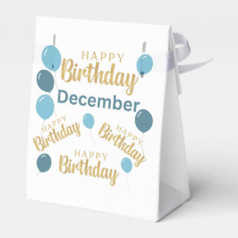 Gelukkige verjaardag December verjaardag verjaarda Bedankdoosjes