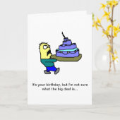 Gelukkige verjaardag, denk ik kaart (Gele Bloem)