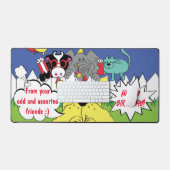 Gelukkige Verjaardag Desk Mat (Keyboard & Muis)