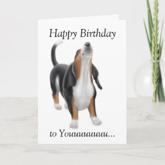 Gelukkige Verjaardag die de Kaart van de Hond van