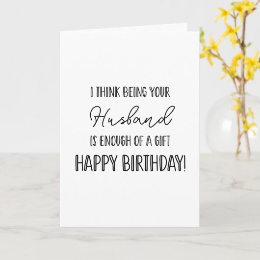 Gelukkige Verjaardag die uw echtgenoot.... grappig Kaart (Gele Bloem)