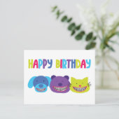 Gelukkige Verjaardag Dieren in Braces Orthodontisc Feestdagenkaart (Staand voorkant)