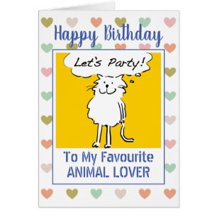 Gelukkige verjaardag dierenvriend