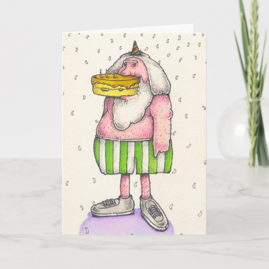 Gelukkige Verjaardag Dierlijk u Kaart (Voorkant)