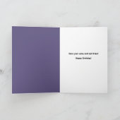 Gelukkige verjaardag dikke kat likken gezicht met  feestdagen kaart (Binnen)