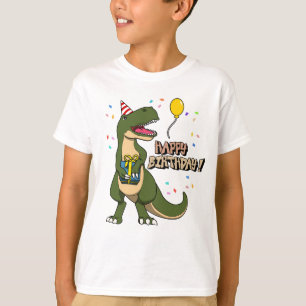 Gelukkige verjaardag Dinosaur T-Rex T-shirt