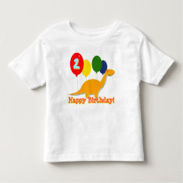 Gelukkige Verjaardag Dinosaurus 2 jaar ballonnen T Kinder Shirts