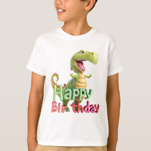 Gelukkige verjaardag dinosaurus – Leuke Dino-feest T-shirt