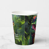 Gelukkige verjaardag dinosaurus papieren bekers (Rechts)