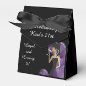 Gelukkige verjaardag Diva Meisje | DIY-naam | PAAR Bedankdoosjes (Voorkant Zijde)
