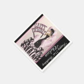 Gelukkige verjaardag Diva Meisje | DIY-naam | roze Servetten (Hoek)