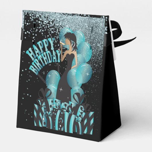 Gelukkige verjaardag Diva Meisje | DIY-naam | turk Bedankdoosjes (Achterkant)