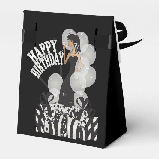 Gelukkige verjaardag Diva Meisje | DIY-naam | Wit Bedankdoosjes (Achterkant)