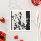 Gelukkige verjaardag Diva Meisje | DIY-naam | Wit Servet (Insitu)