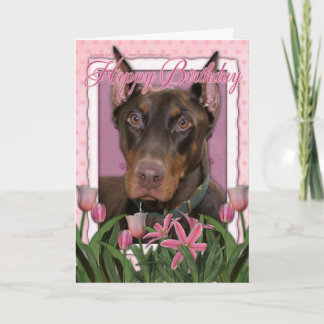 Gelukkige Verjaardag - Doberman - Rocky Kaart
