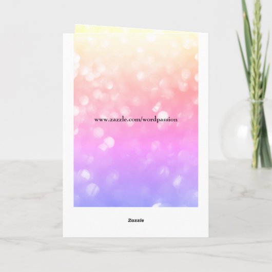 Gelukkige Verjaardag Dochter Eenhoorn ontwerp Kaart (Achterkant)