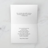 Gelukkige verjaardag-dochter/paarse bloemen kaart (Binnen)