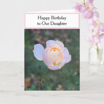 Gelukkige verjaardag dochter pastel roze rozen